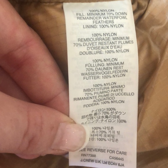J Crew Shiny Puffer Down Vest - Picture 5 of 6